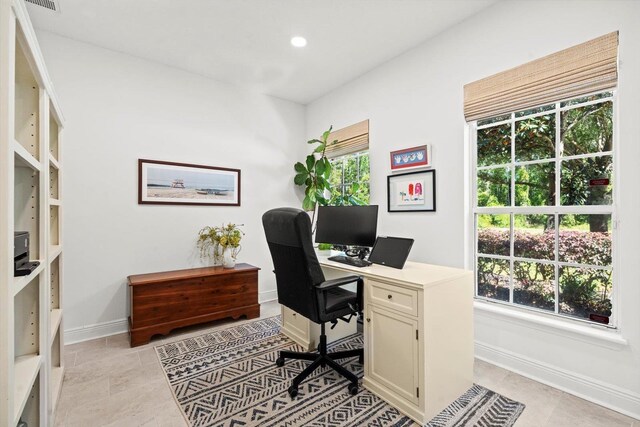 1430 River Of May St, Saint Augustine, FL 32092 - home office with baseboards and recessed lighting
