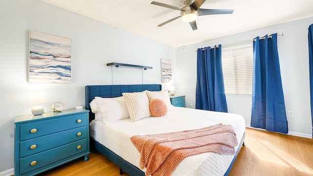 4250 A1A S B16 Unit B16, Saint Augustine, FL 32080 - bedroom with light wood-style flooring and ceiling fan