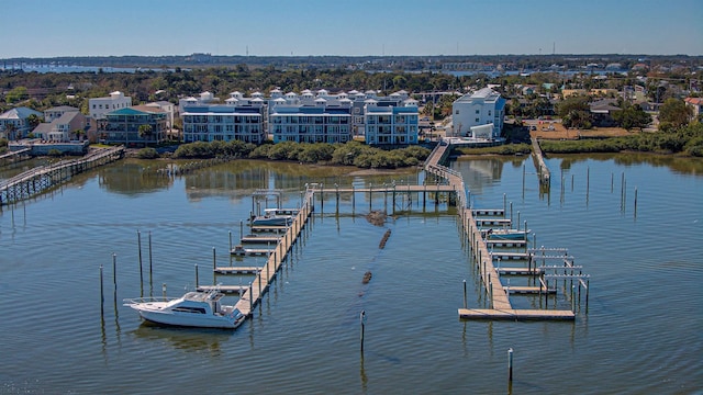 exterior space featuring a water view