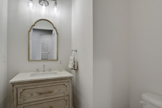 119 Duck Pond Dr, Saint Augustine, FL 32086 - half bathroom featuring toilet and vanity