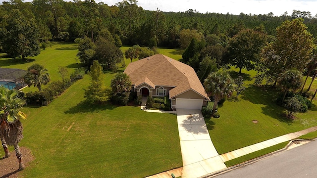 5850 Cypress Estates Dr, Elkton, FL 32033 - view from above of property featuring a heavily wooded area
