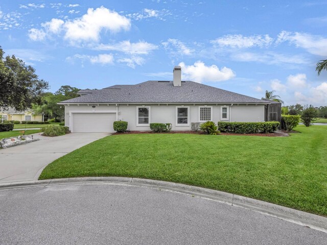 1201 Ellington Ct, Saint Augustine, FL 32084 - single story home featuring driveway, a garage, a front lawn, and stucco siding