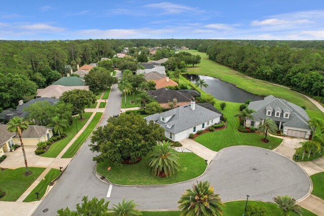 1201 Ellington Ct, Saint Augustine, FL 32084 - aerial perspective of suburban area with a large body of water and a heavily wooded area