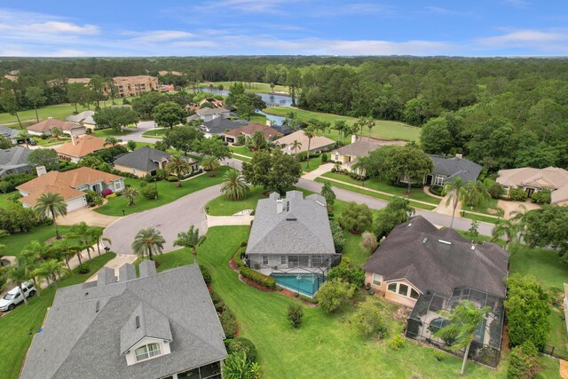 1201 Ellington Ct, Saint Augustine, FL 32084 - aerial view of residential area with a large body of water and a forest