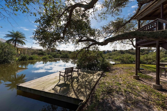 6698 Nassau St, Saint Augustine, FL 32080 - dock area with a water view