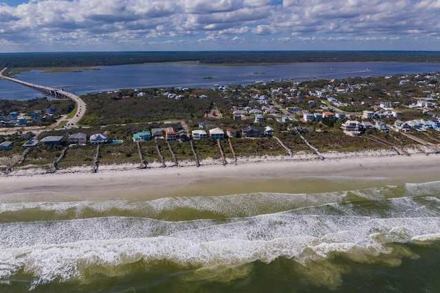 6698 Nassau St, Saint Augustine, FL 32080 - aerial view of property and surrounding area with expansive beach and nearby suburban area