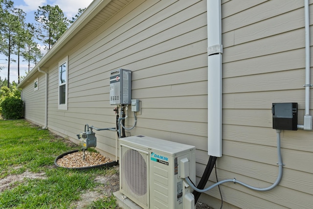 view of property exterior featuring ac unit