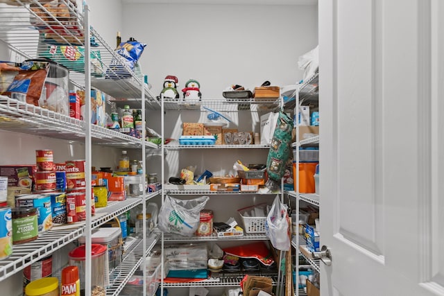 view of pantry