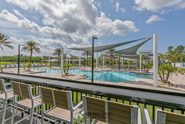 view of pool