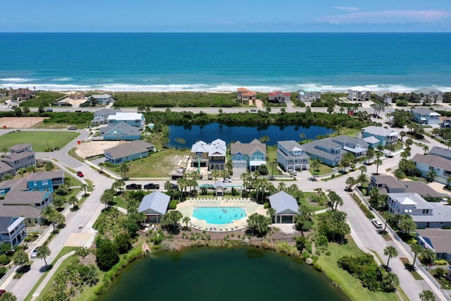 19 Smiling Fish Ln, Palm Coast, FL 32137 - aerial perspective of suburban area with a large body of water