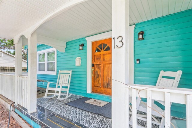 13 Douglas Ave, Saint Augustine, FL 32084 - view of exterior entry with covered porch