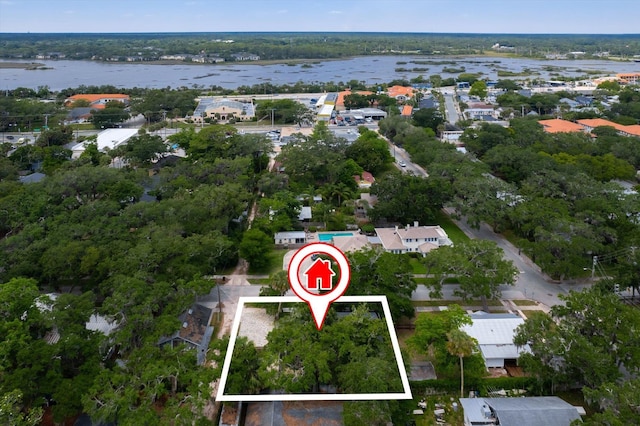 13 Douglas Ave, Saint Augustine, FL 32084 - view of property location featuring property boundaries highlighted and a large body of water