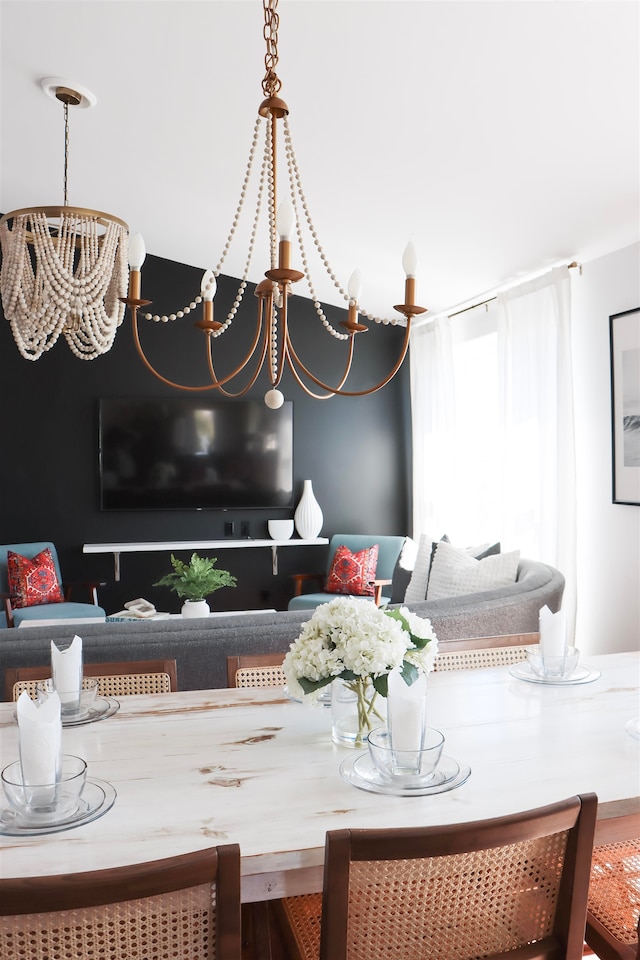 view of dining room