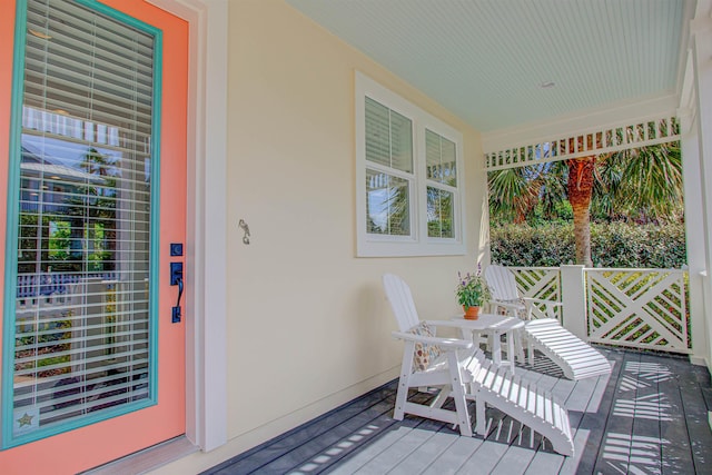 view of sunroom