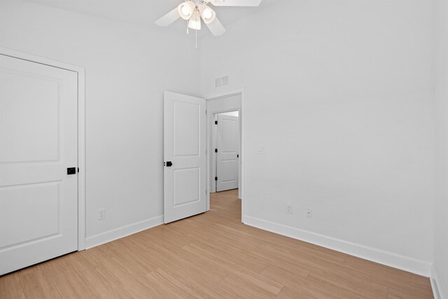 237 Jackson Blvd, Saint Augustine, FL 32095 - unfurnished bedroom featuring baseboards, light wood-style floors, and visible vents