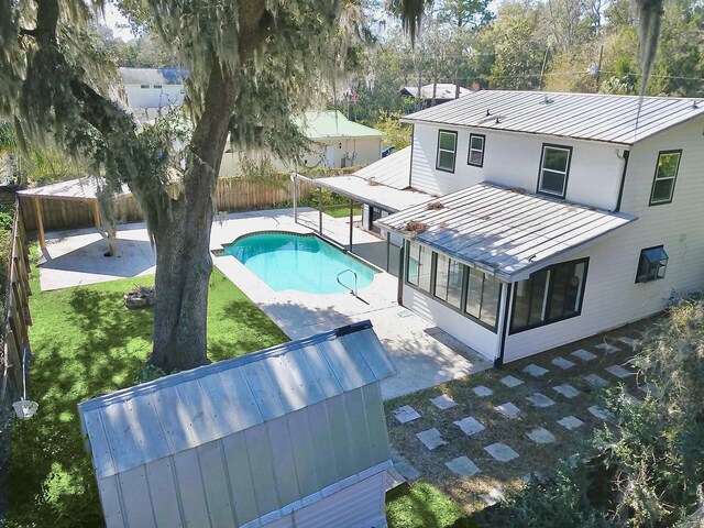 155 Drake Rd, Saint Augustine, FL 32086 - view of pool with a patio and a sunroom