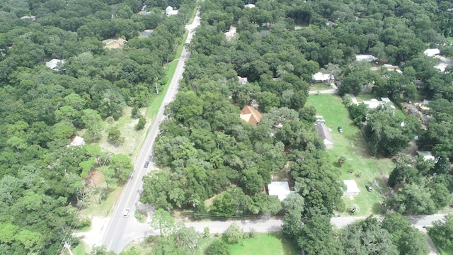 aerial view featuring a view of trees