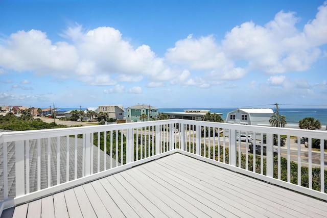 500 Seagate Ln, Saint Augustine, FL 32084 - wooden deck with a water view