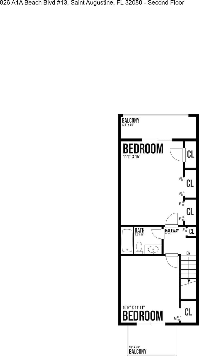 826 A1A Beach Blvd Unit 13, Saint Augustine, FL 32080 - home floor plan