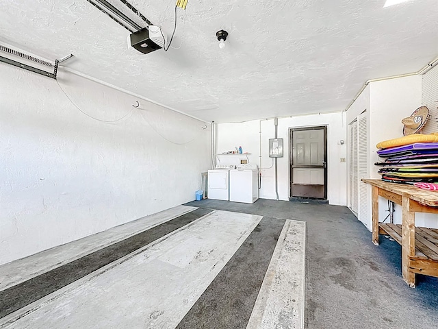 826 A1A Beach Blvd Unit 13, Saint Augustine, FL 32080 - garage with separate washer and dryer and a garage door opener