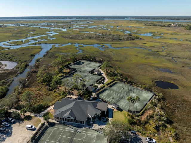 aerial view featuring a rural view