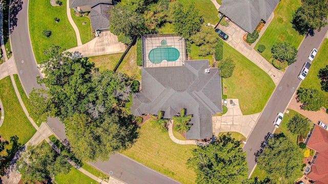 12232 Lashbrook Ct, Jacksonville, FL 32223 - view from above of property featuring a pool