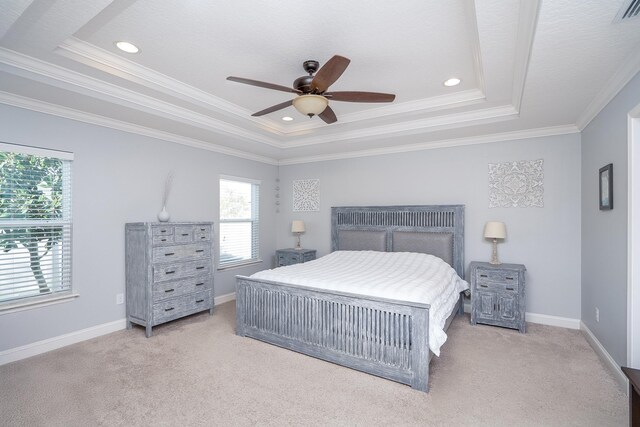 bedroom with a closet and light colored carpet