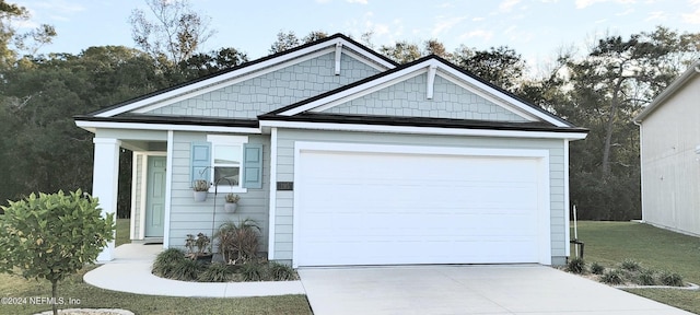 view of front of home featuring a garage