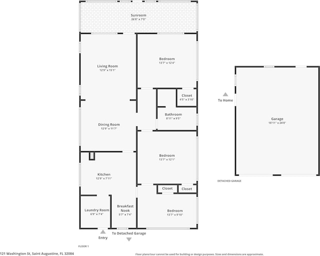 121 Washington St, Saint Augustine, FL 32084 - plan