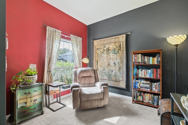 241 N Hidden Tree Dr, Saint Augustine, FL 32086 - sitting room with carpet floors and baseboards