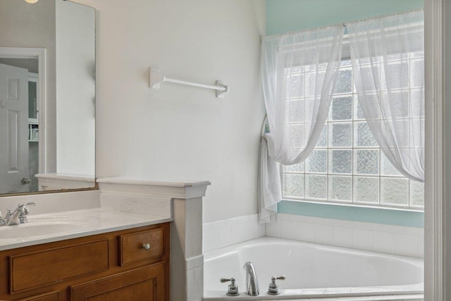 241 N Hidden Tree Dr, Saint Augustine, FL 32086 - full bath featuring vanity and a garden tub