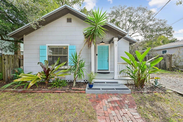 view of bungalow-style house