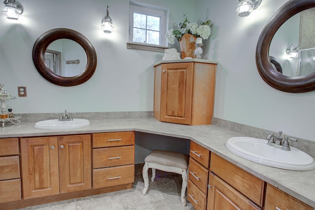 full bathroom featuring vanity