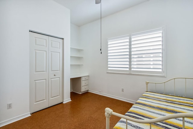 bedroom with a closet