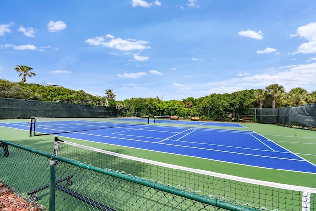 1125 S Marsh Wind Way, Ponte Vedra Beach, FL 32082 - view of tennis court featuring fence and community basketball court