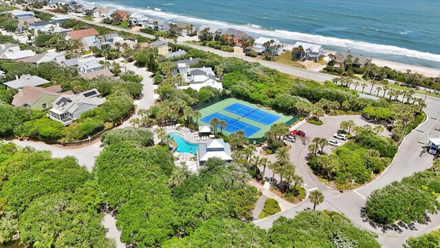1125 S Marsh Wind Way, Ponte Vedra Beach, FL 32082 - birds eye view of property featuring a beach view, a residential view, and a water view
