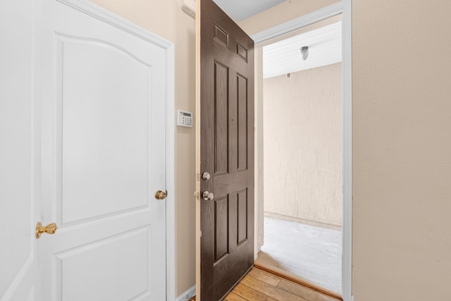 entryway featuring light hardwood / wood-style flooring