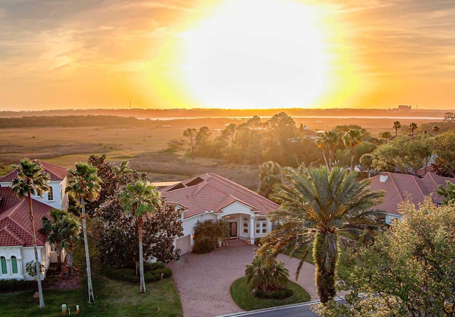 413 Fiddlers Point Dr, Saint Augustine, FL 32080 - view of aerial view at dusk