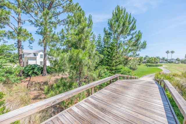 248 Marshside Dr, Saint Augustine, FL 32080 - deck featuring a yard