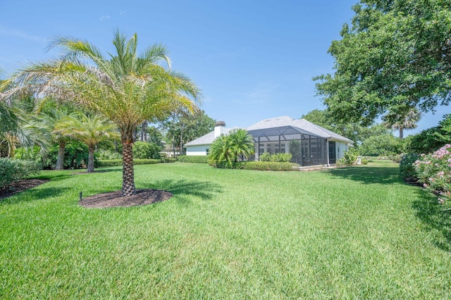 248 Marshside Dr, Saint Augustine, FL 32080 - view of green lawn featuring glass enclosure