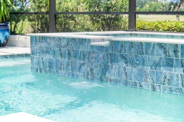 248 Marshside Dr, Saint Augustine, FL 32080 - outdoor pool featuring glass enclosure