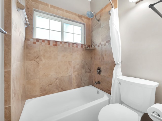 306 Marsh Point Cir, Saint Augustine, FL 32080 - full bathroom featuring shower / bath combination with curtain and toilet