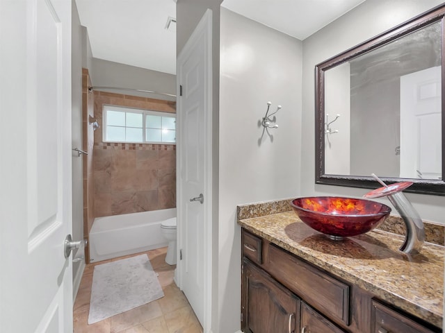 306 Marsh Point Cir, Saint Augustine, FL 32080 - bathroom featuring vanity, shower / washtub combination, and tile patterned flooring