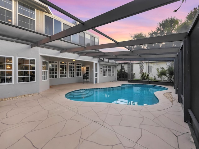 306 Marsh Point Cir, Saint Augustine, FL 32080 - swimming pool with a patio area and a lanai