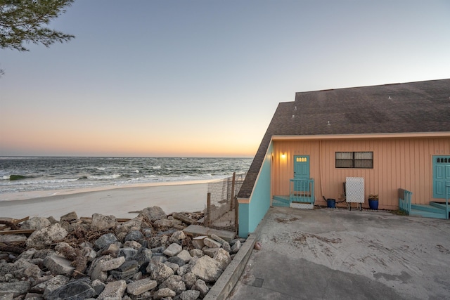 water view featuring a view of the beach