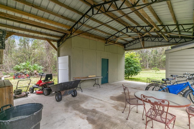 view of patio / terrace featuring outdoor dining space