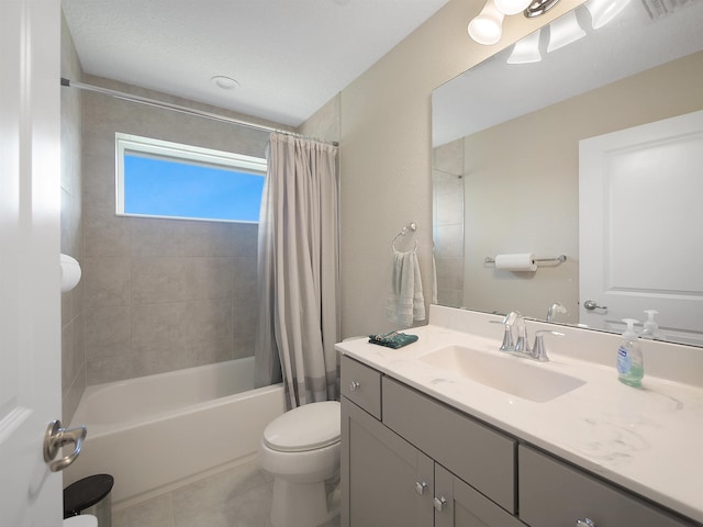 100 Coppinger Pl, Saint Johns, FL 32259 - full bathroom with vanity, shower / bath combo with shower curtain, and tile patterned flooring