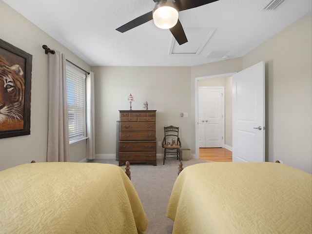 100 Coppinger Pl, Saint Johns, FL 32259 - bedroom with a ceiling fan and light carpet