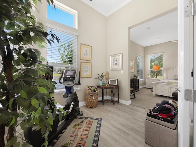 100 Coppinger Pl, Saint Johns, FL 32259 - office area with light wood-type flooring and baseboards