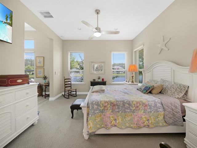 100 Coppinger Pl, Saint Johns, FL 32259 - bedroom with light carpet and a ceiling fan